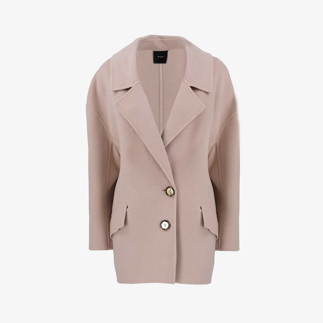 CAPPOTTO PINKO EMOTICON CABAN DONNA IN LANA