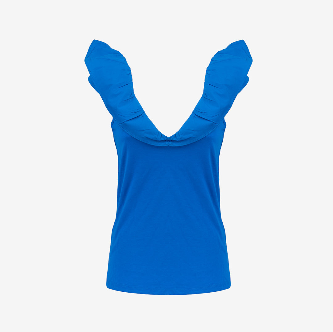 TOP LIU JO DONNA CON VOLANT