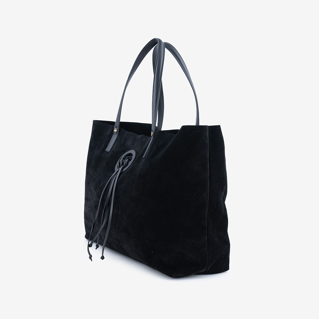 BORSA BORBONESE IN PELLE SCAMOSCIATA
