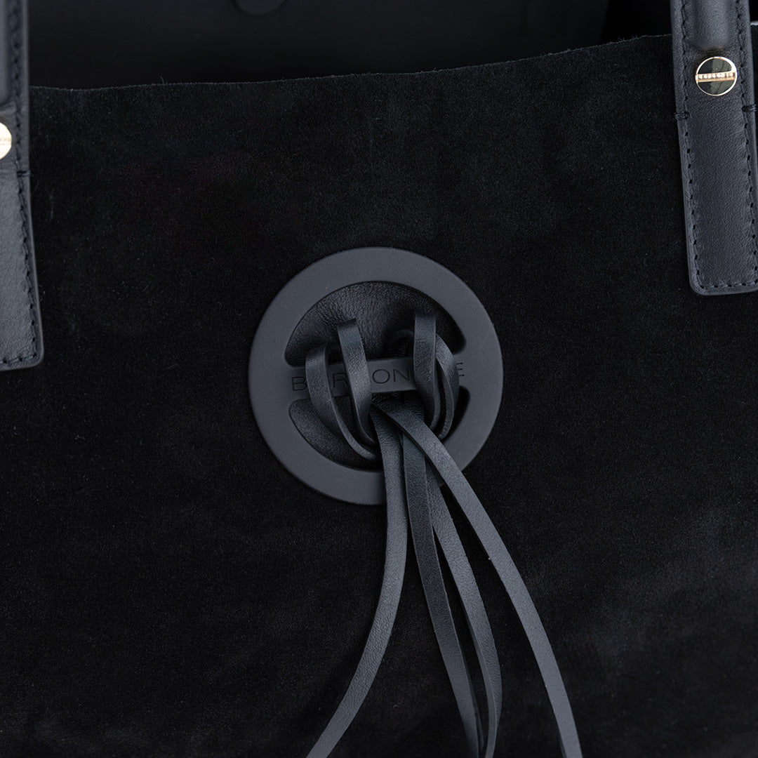 BORSA BORBONESE IN PELLE SCAMOSCIATA