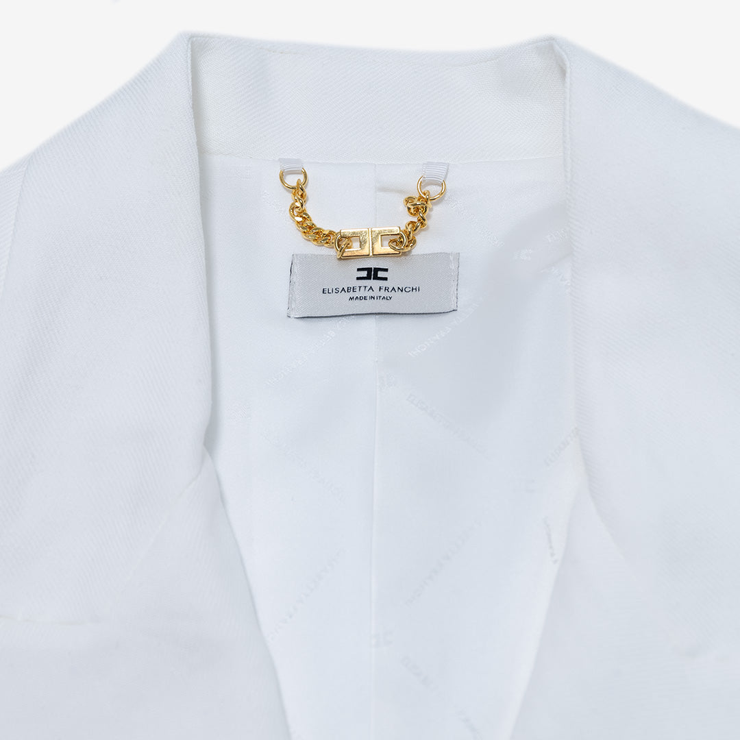 ELISABETTA FRANCHI WOMEN'S LINEN JACKET - NEW SS ARRIVALS