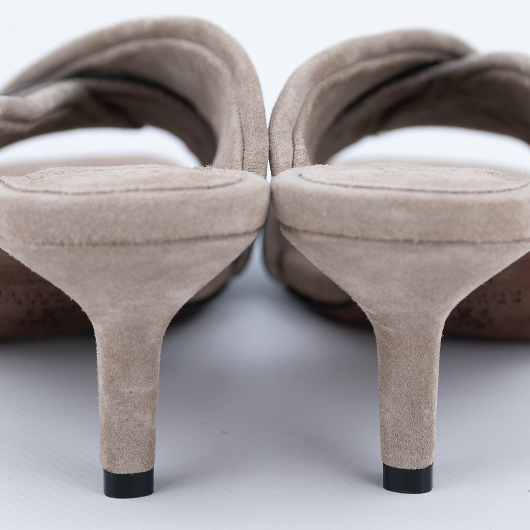 SANDALO BRUNELLO CUCINELLI IN PELLE SCAMOSCIATA