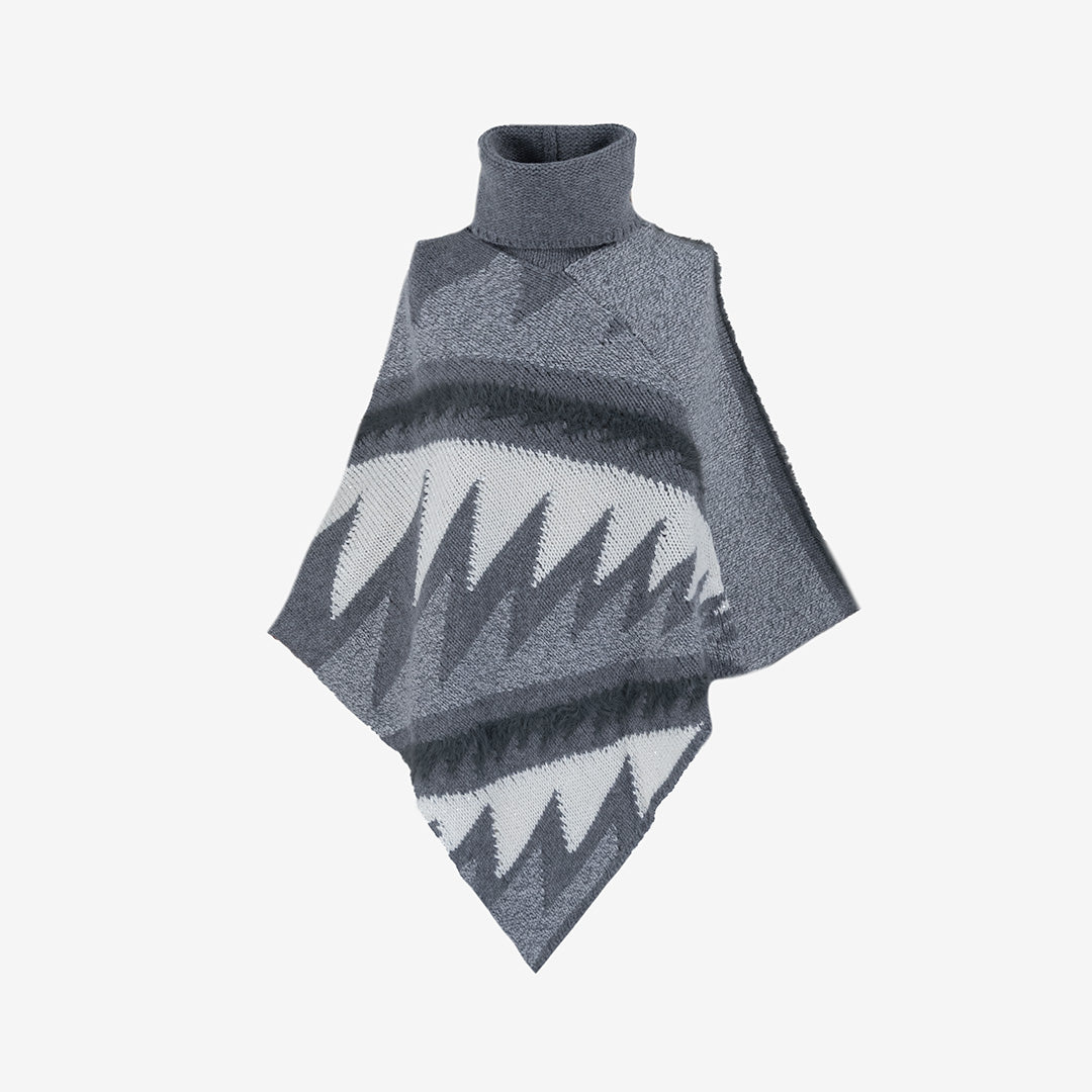 PONCHO KANGRA DONNA IN LANA