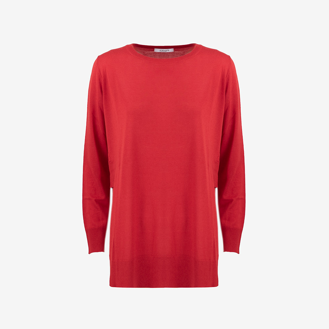 MAGLIA KANGRA IN SETA E CASHMERE