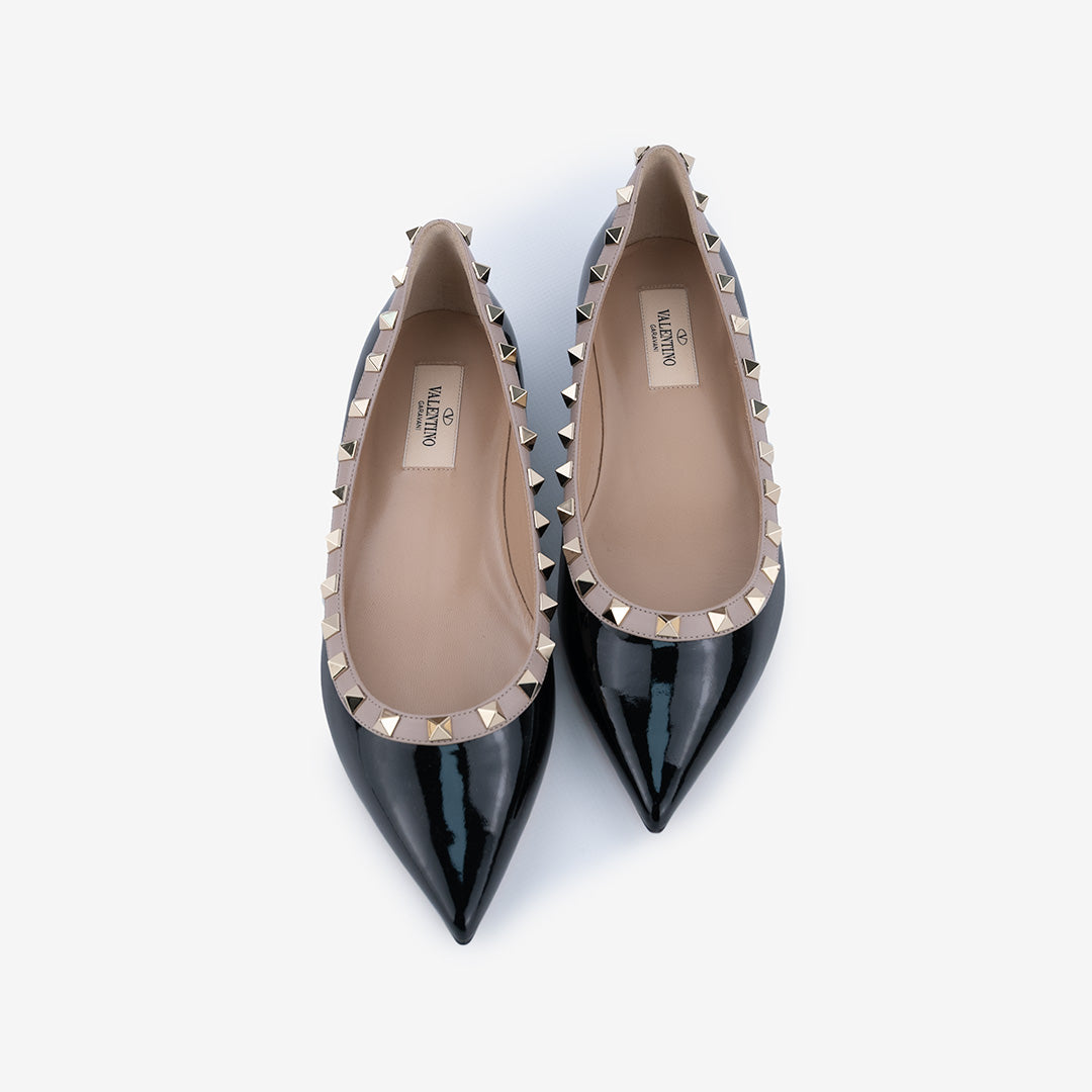Ballerine Rockstud VALENTINO GARAVANI in vernice