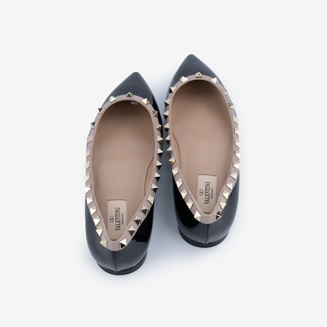 Ballerine Rockstud VALENTINO GARAVANI in vernice