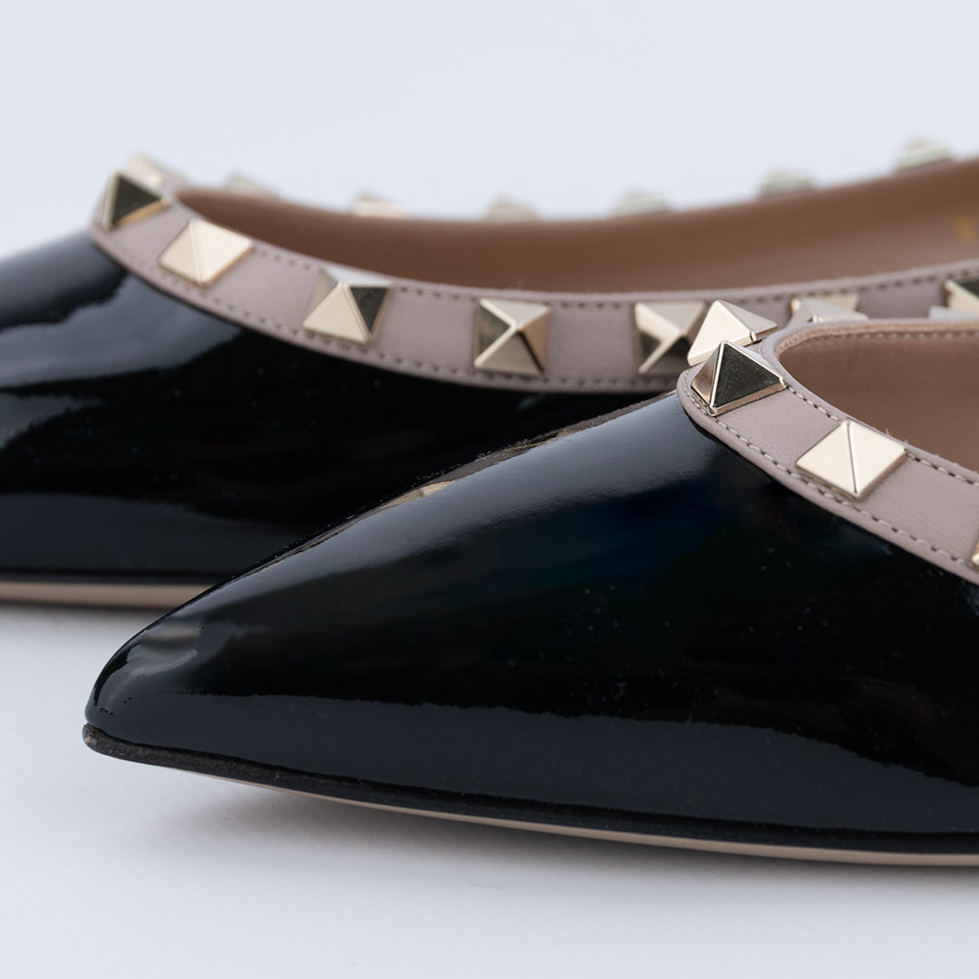 Ballerine Rockstud VALENTINO GARAVANI in vernice