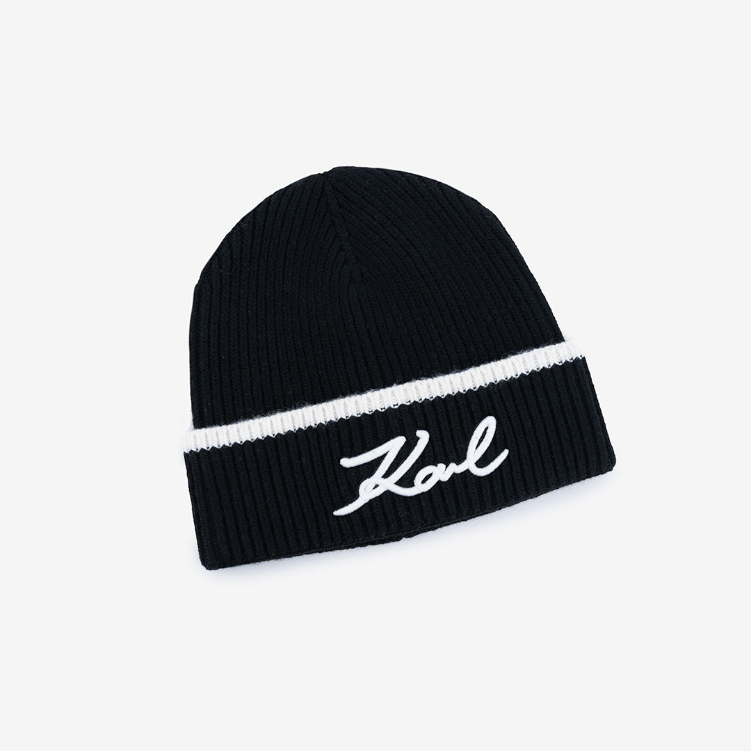 CAPPELLO KARL LAGERFELD IN MISTO LANA E CASHMERE