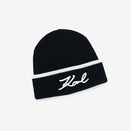 CAPPELLO KARL LAGERFELD IN MISTO LANA E CASHMERE