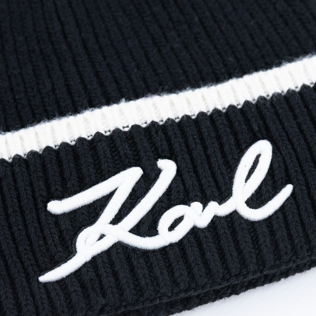 CAPPELLO KARL LAGERFELD IN MISTO LANA E CASHMERE
