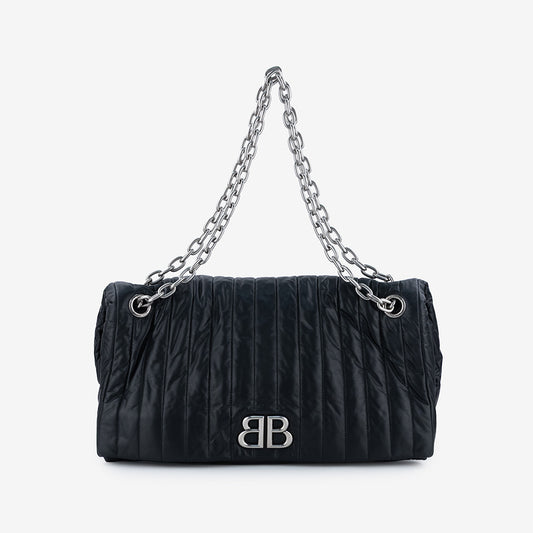 BORSA BALENCIAGA - Monaco Chain Bag in Pelle
