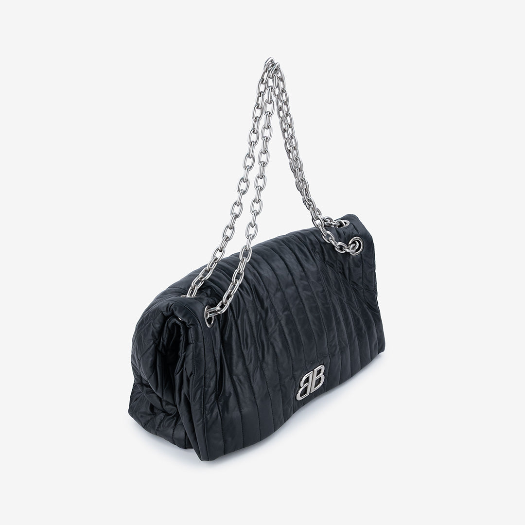 BORSA BALENCIAGA - Monaco Chain Bag in Pelle