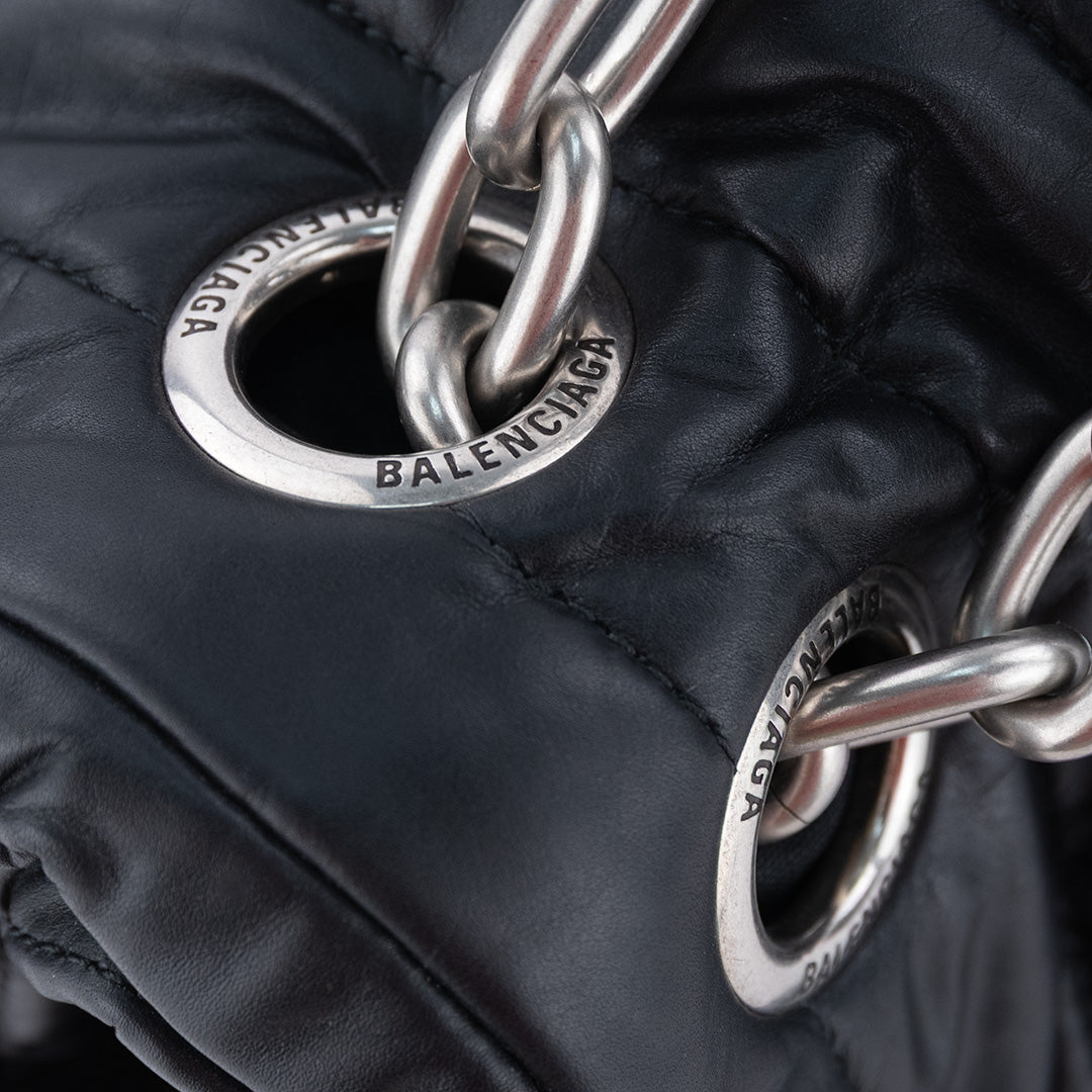 BORSA BALENCIAGA - Monaco Chain Bag in Pelle