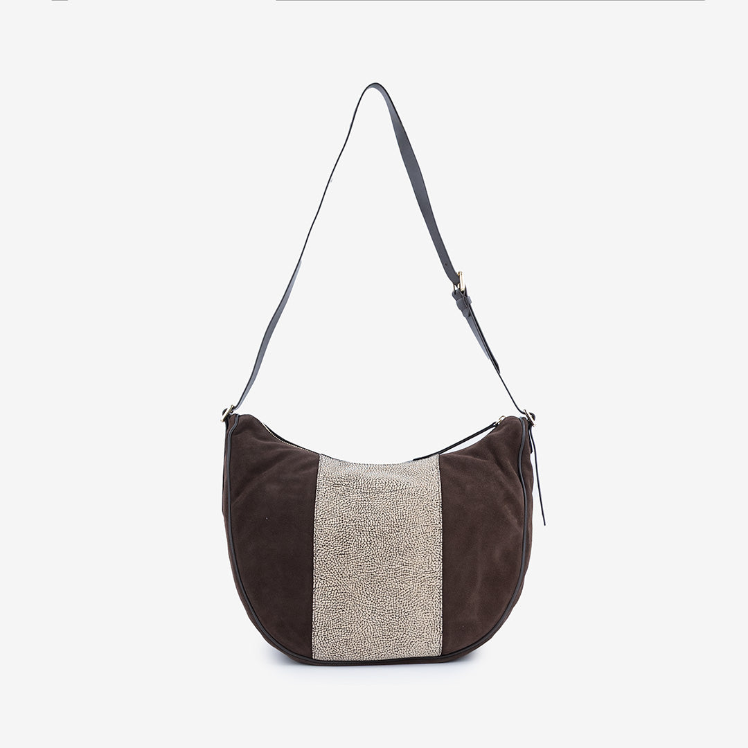 BORSA BORBONESE DONNA IN PELLE SCAMOSCIATA