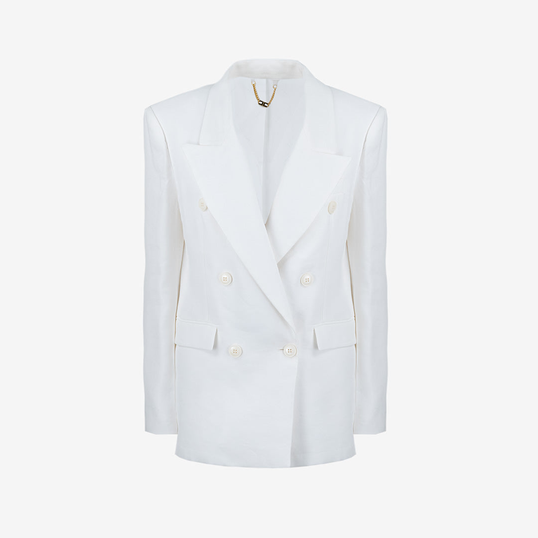 ELISABETTA FRANCHI WOMEN'S LINEN JACKET - NEW SS ARRIVALS