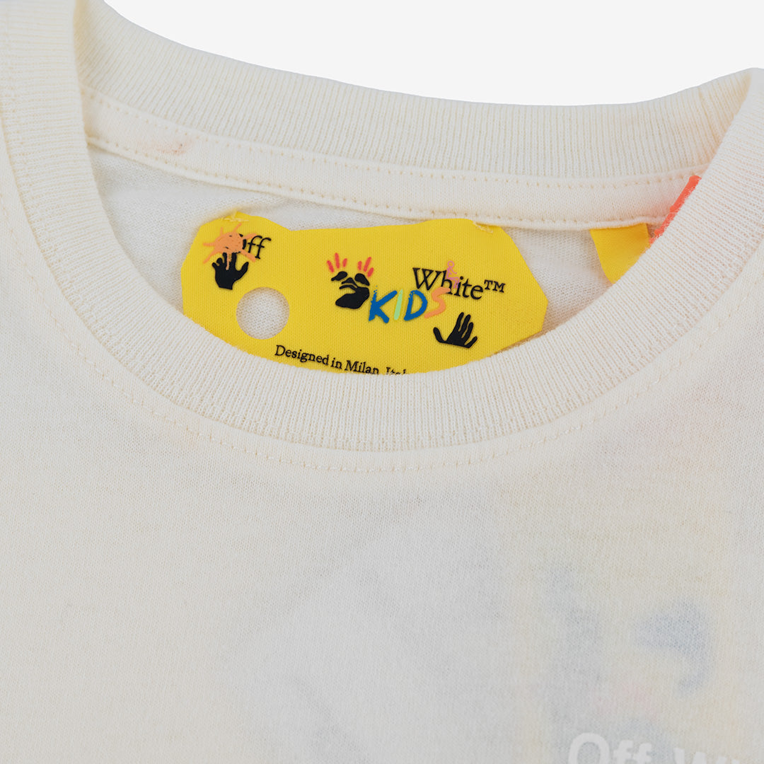 T-SHIRT OFF WHITE BAMBINO