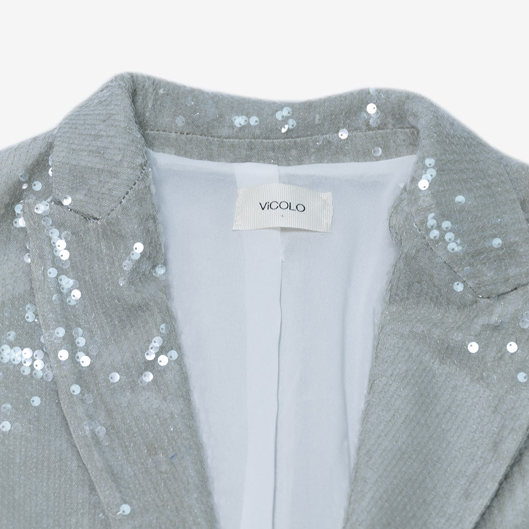 GIACCA VICOLO CON PAILLETTES DONNA