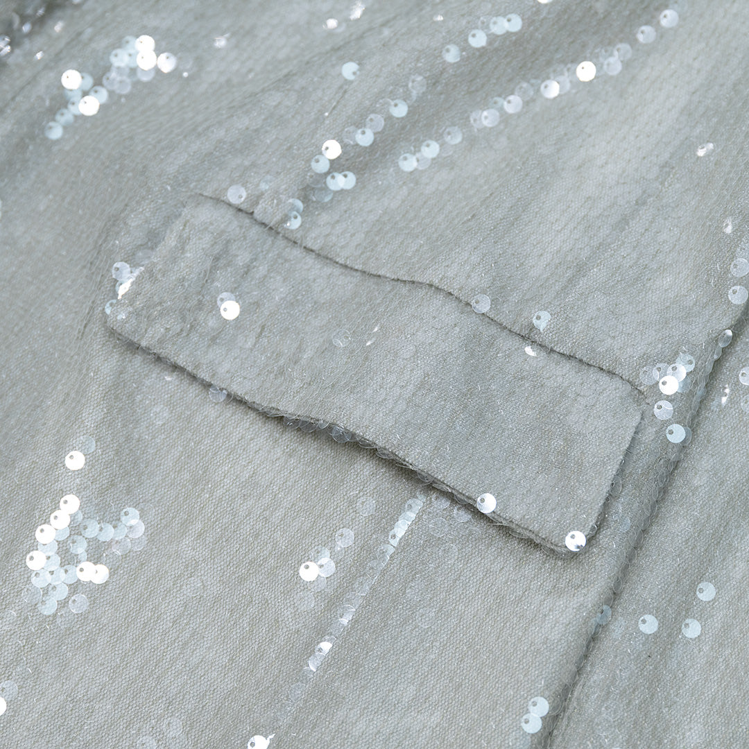 GIACCA VICOLO CON PAILLETTES DONNA