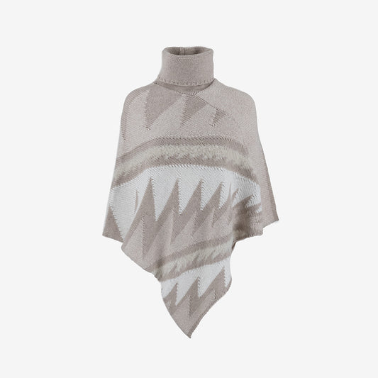 PONCHO KANGRA DONNA IN LANA