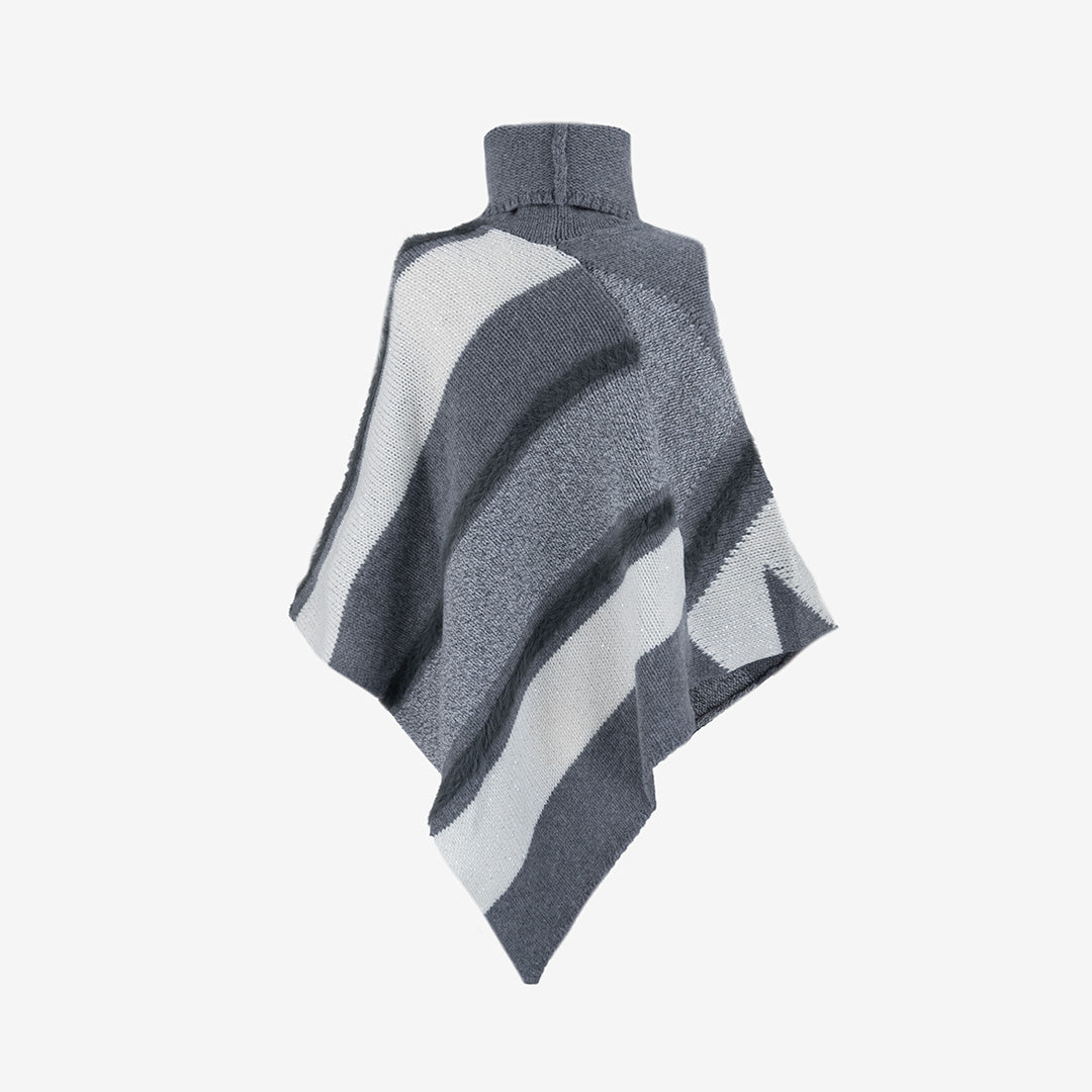 PONCHO KANGRA DONNA IN LANA